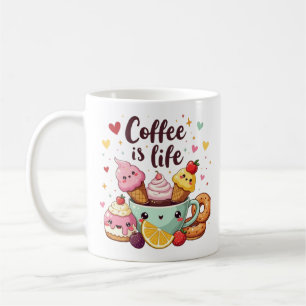Mug café simple est la vie Destiné aux enfants