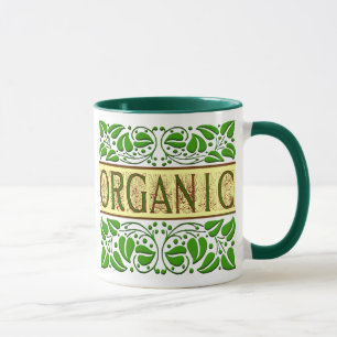 Mug café Slogan vert bio
