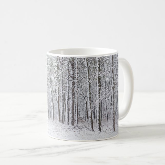 Mug café Snowy Woods (Devant droit)