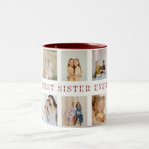 Mug café Soeurs personnalisées Photos personnali