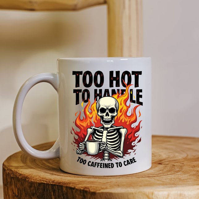 Mug café squelette de feu (Créateur téléchargé)