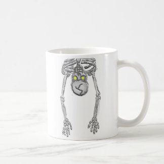 Mug café squelette humoristique