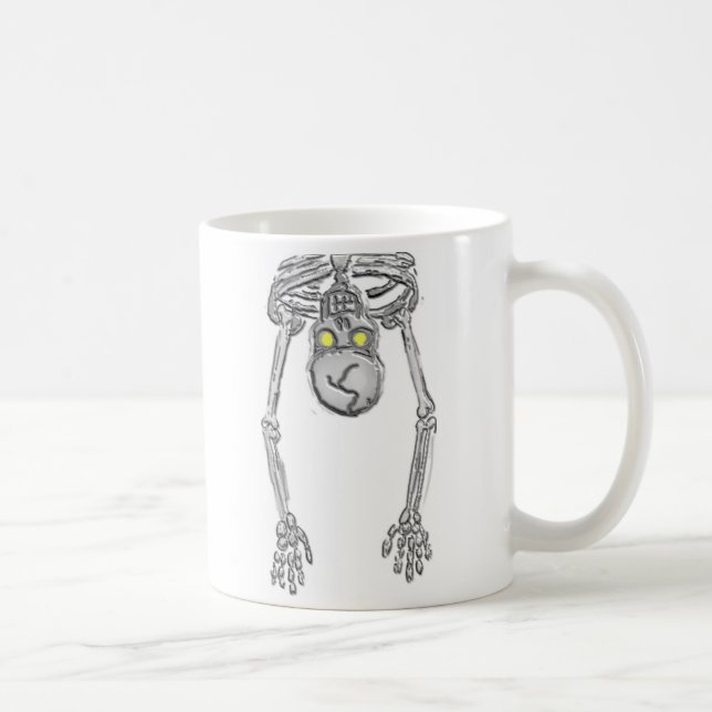 Mug café squelette humoristique (Droite)