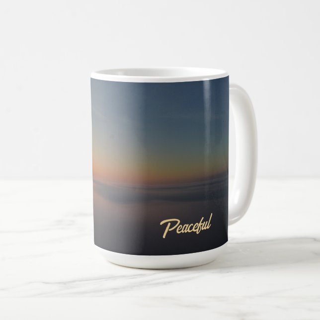 Mug café Sunrise au-dessus du brouillard (Devant droit)