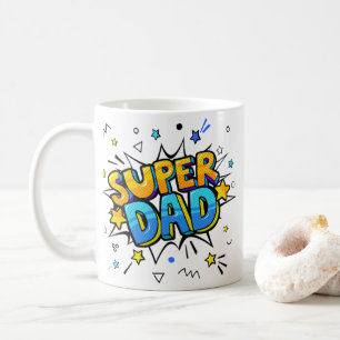 Mug Café Super Papa coloré