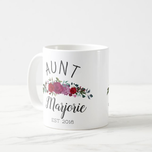 Mug café Tante Personnalisé (Devant gauche)
