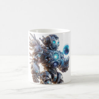 Mug Café tasse, petit déjeuner avec imprimé robot futu