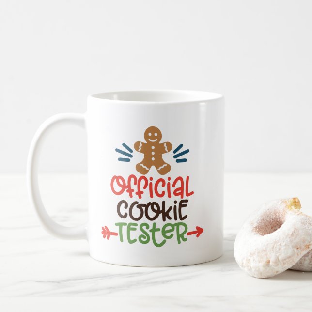 Mug Café Tester officiel - Fun Christmas (Avec donut)