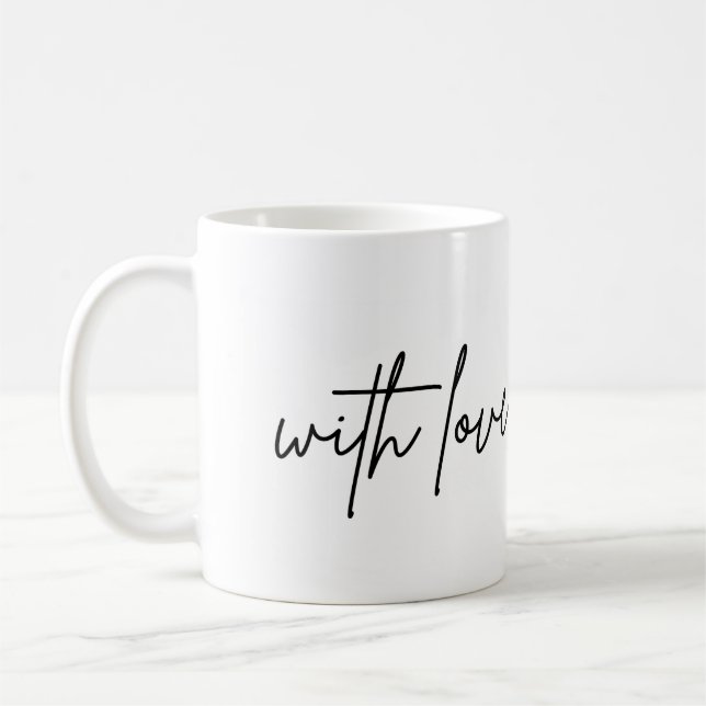 Mug Café Thé Personnalisable avec amour (Gauche)