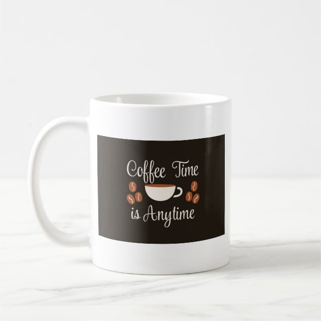 Mug ☕ Café Time est en tout temps - Amusant et amoureu (Gauche)