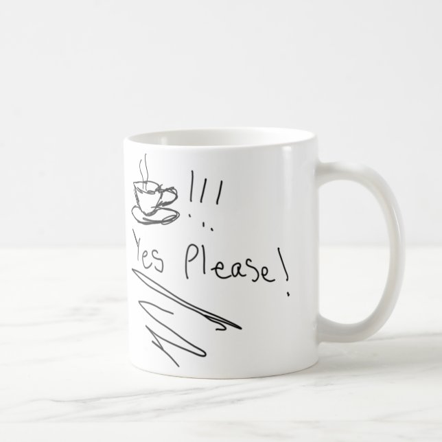 Mug Café : Veuillez oui ! (Droite)