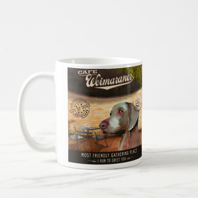 Mug Café Weimaraner (Gauche)