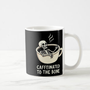 Mug Caféiné Au Bon Drôle Amateur De Café Squelette