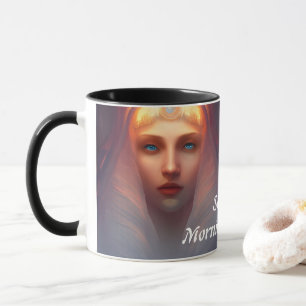 Mug Caféine du matin de Sandy personnalisable