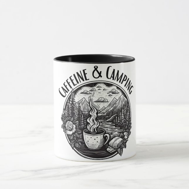 Mug Caféine et camping (Centre)