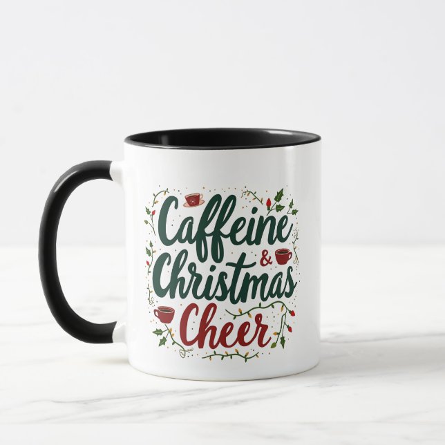 Mug Caféine et Noël Cheer Café Amateurs (Gauche)