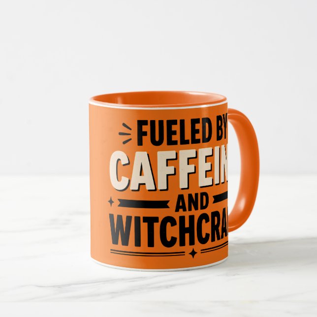 Mug Caféine et Sorcellerie Halloween Professeur Café (Devant droit)