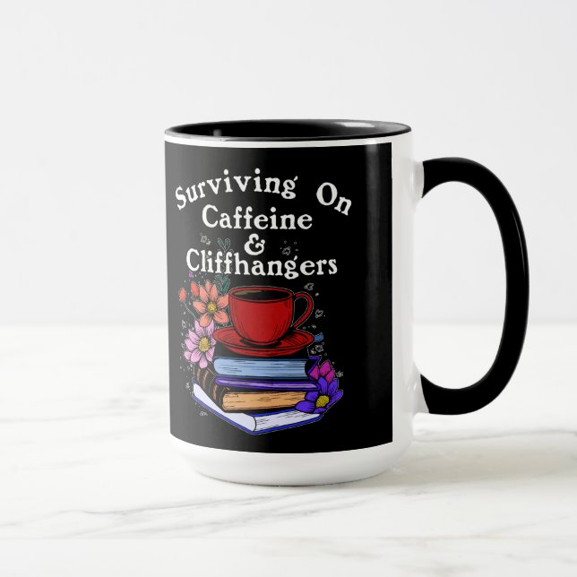 Mug Caféine et suspense colorés (Droite)