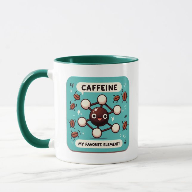 Mug Caféine : Mon élément favori ! (Gauche)