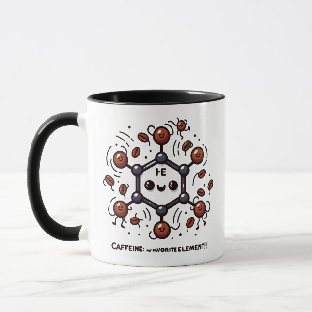 Mug Caféine : Mon élément favori ! (Gauche)