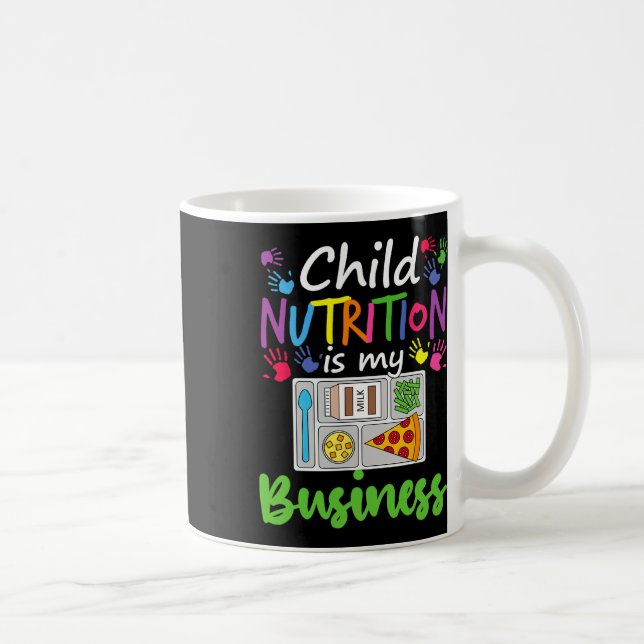 Mug Cafétéria Déjeuner Dame Enfant Nutrition Est Mon E (Droite)