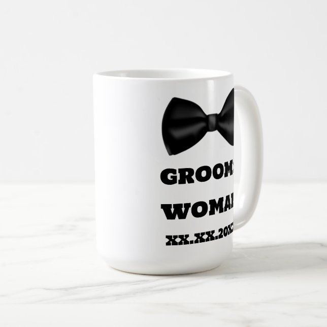 Mug Cafetière de mariage de femme de Garçon d'honneur  (Devant droit)