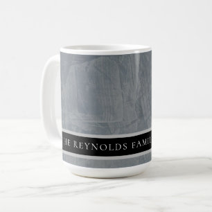 Mug Cafetière personnalisée en plâtre gris ardoise tos