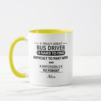 Mug Cafetière personnalisée pour chauffeur d'autobus s