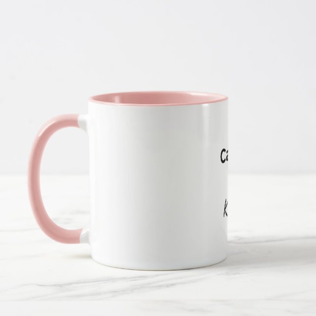 Mug Caffeine and kindness coffee lover (Gauche)