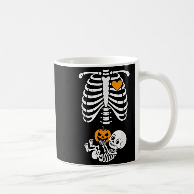 Mug Cage thoracique de bébé squelette d'Halloween Mate (Droite)