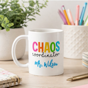 Mug Cahier du coordinateur de chaos – Citation drôle p