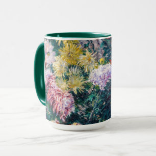 Mug Caillebotte - Chrysanthèmes blanc et jaune