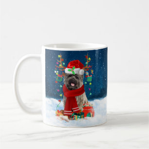 Mug Cairn Terrier Chien en neige avec cadeaux de Noël