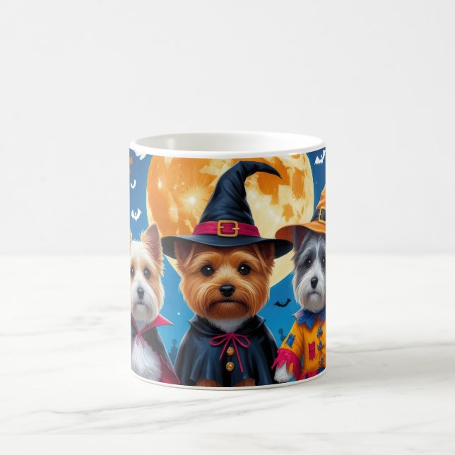 Mug Cairn Terrier Chiens Citrouille Halloween Funny (Centre)
