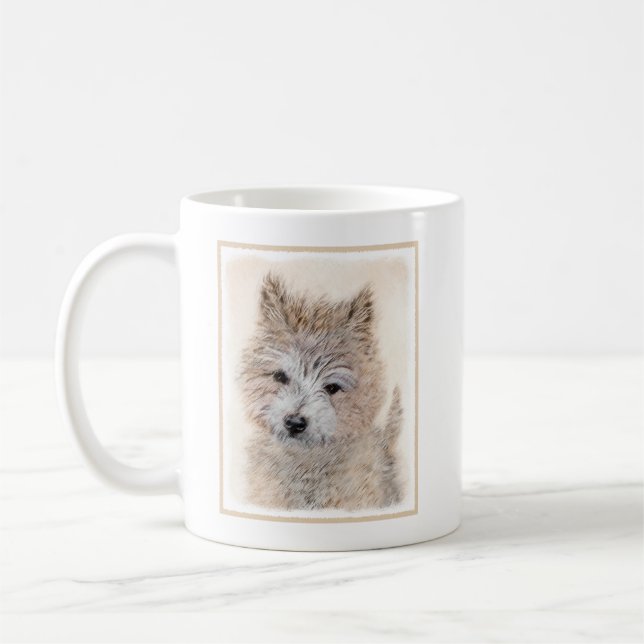 Mug Cairn Terrier Peinture Chiot - Art Chien original (Gauche)