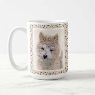 Mug Cairn Terrier Peinture Chiot - Art Chien original