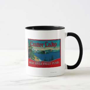Mug Caisse LabelMedford de poire de lac crater, OU