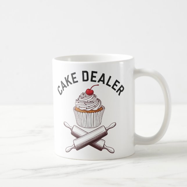 Mug "Cake Dealer Cupcake Design | Conception de la cui (Droite)