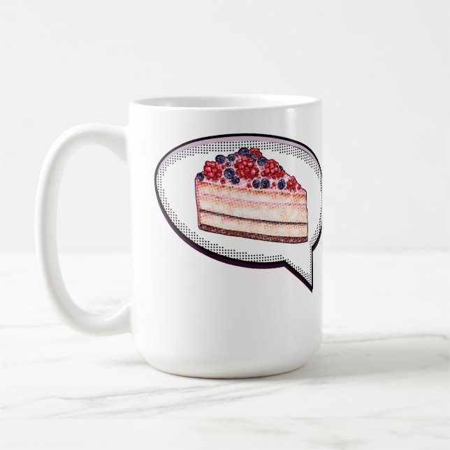 Mug Cake Is My Love Language - Berry Cake Word Balloon (Gauche)