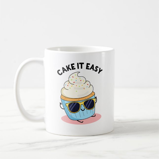 Mug Cake It Easy Funky Cupcake Pun (Gauche)