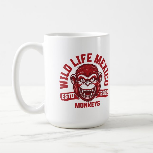 Mug Calakmul Monkeys de la jungle mexicaine (Gauche)