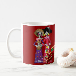 Mug Calavera Hermanas