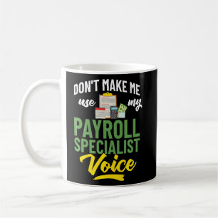 Mug Calculateur de spécialiste du gestionnaire de paie