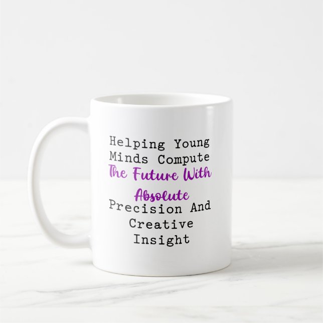 Mug Calculer la précision créative de l'avenir en math (Gauche)