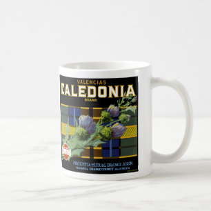 Mug Caledonia Orange Étiquette