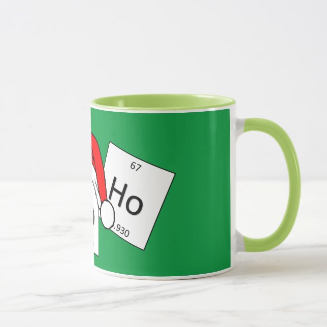 Mug Calembour de Noël d'élément de chimie de holmium (Droite)