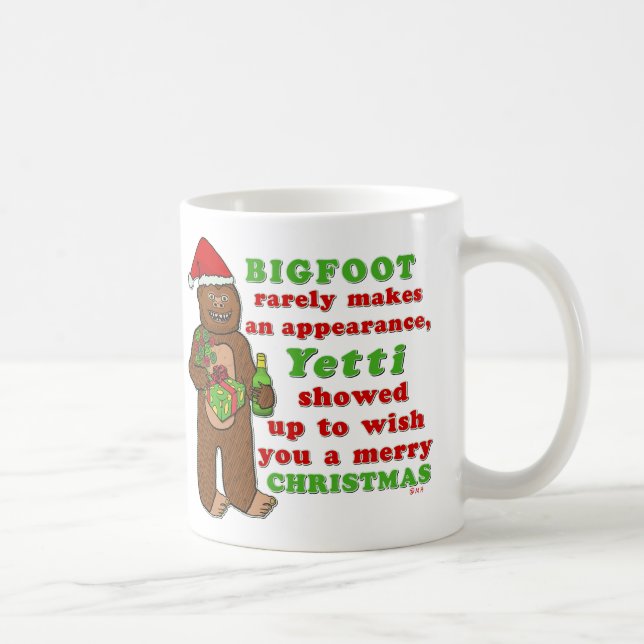 Mug Calembour drôle de Sasquatch de Joyeux Noël de (Droite)
