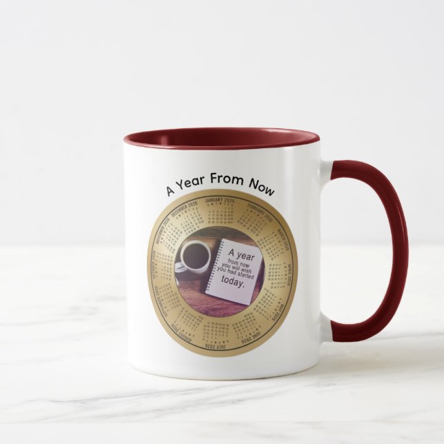 Mug Calendrier 2026 Café Motivationnel (Droite)