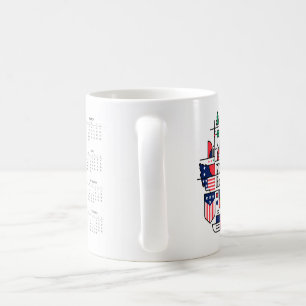 Mug Calendrier de football 2026 USA, Canada, Mexique