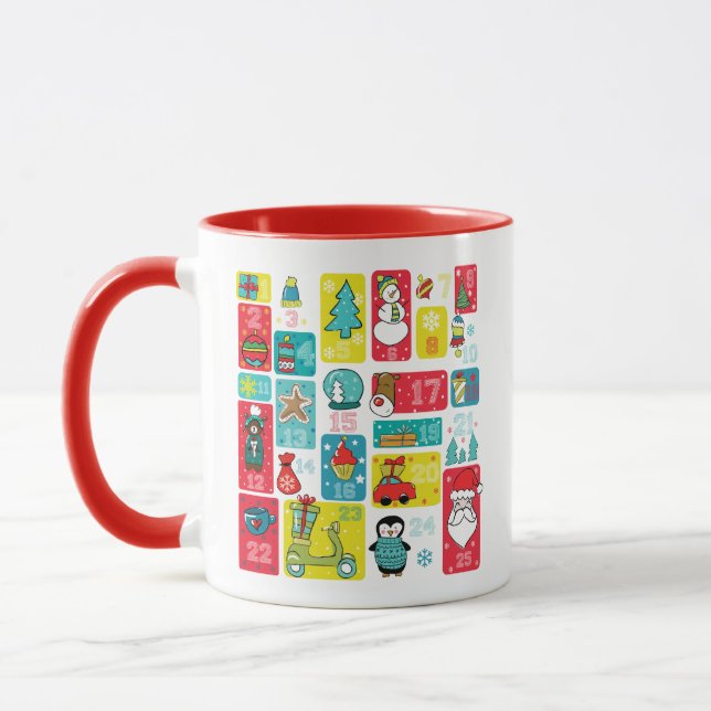 Mug Calendrier de l'arrivée Noël (Gauche)